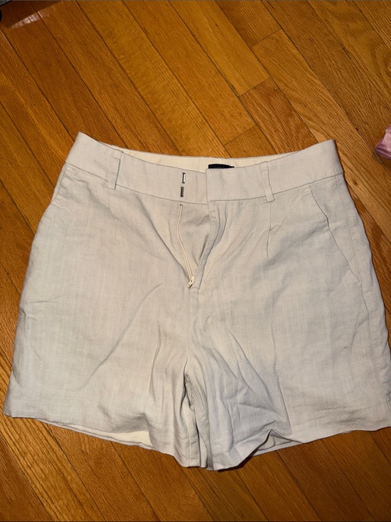 J. Crew Pants - J. Crew Pale Blue High-Rise Linen-Blend Shorts